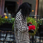 Portuguese Wool Pieper Coat in Brown and Cream Check Made to Order