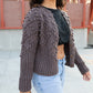 Hand Knit Nepali Wool Jill Sweater in Violet Made to Order