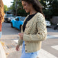 Hand Knit Nepali Wool Jill Sweater in Eggshell Made to Order