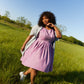 Paige Handwoven Cotton Relaxed Shirt Dress in Blue and White Pin-Stripe Made to Order