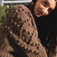 Hand Knit Nepali Wool Jill Sweater in Black Made to Order