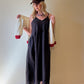 Faro Dress in Recycled Dark Chocolate Brown Linen Made to Order