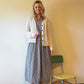 Eloise Handwoven Cotton Dress in Black and White Gingham Made to Order