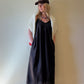 Faro Dress in Recycled Dark Chocolate Brown Linen Made to Order