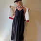 Faro Dress in Recycled Dark Chocolate Brown Linen Made to Order