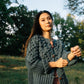 Hand Knit Nepali Wool Jill Sweater in Slate Grey Made to Order