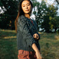 Hand Knit Nepali Wool Jill Sweater in Slate Grey Made to Order
