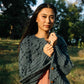 Hand Knit Nepali Wool Jill Sweater in Slate Grey Made to Order