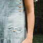 Handwoven Bina Dress in Silver Handwoven Cotton