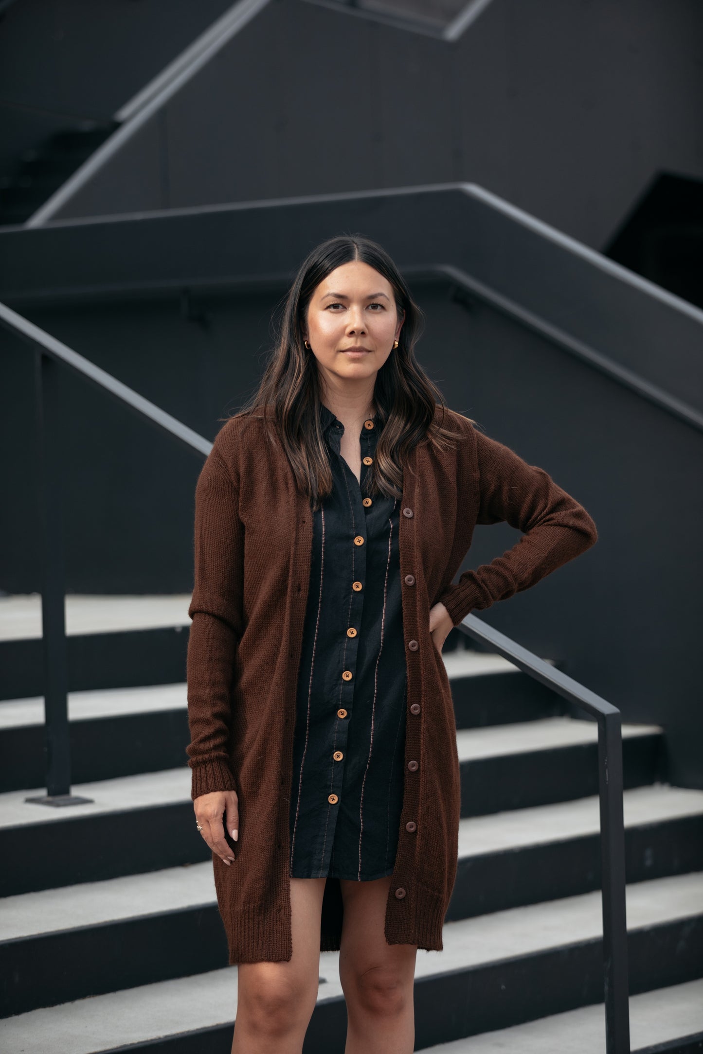 Baby Alpaca Long Cardigan Made to Order