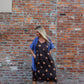 Silk Faro Dress in Brown Made to Order