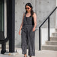 Dilsi Handwoven Cotton Overalls in Black and White Made to Order