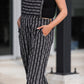 Dilsi Handwoven Cotton Overalls in Black and White Made to Order