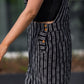 Dilsi Handwoven Cotton Overalls in Black and White Made to Order