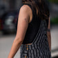 Dilsi Handwoven Cotton Overalls in Black and White Made to Order