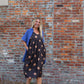 Silk Faro Dress in Brown Made to Order