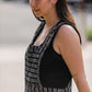 Dilsi Handwoven Cotton Overalls in Black and White Made to Order