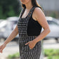 Dilsi Handwoven Cotton Overalls in Black and White Made to Order