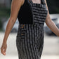Dilsi Handwoven Cotton Overalls in Black and White Made to Order