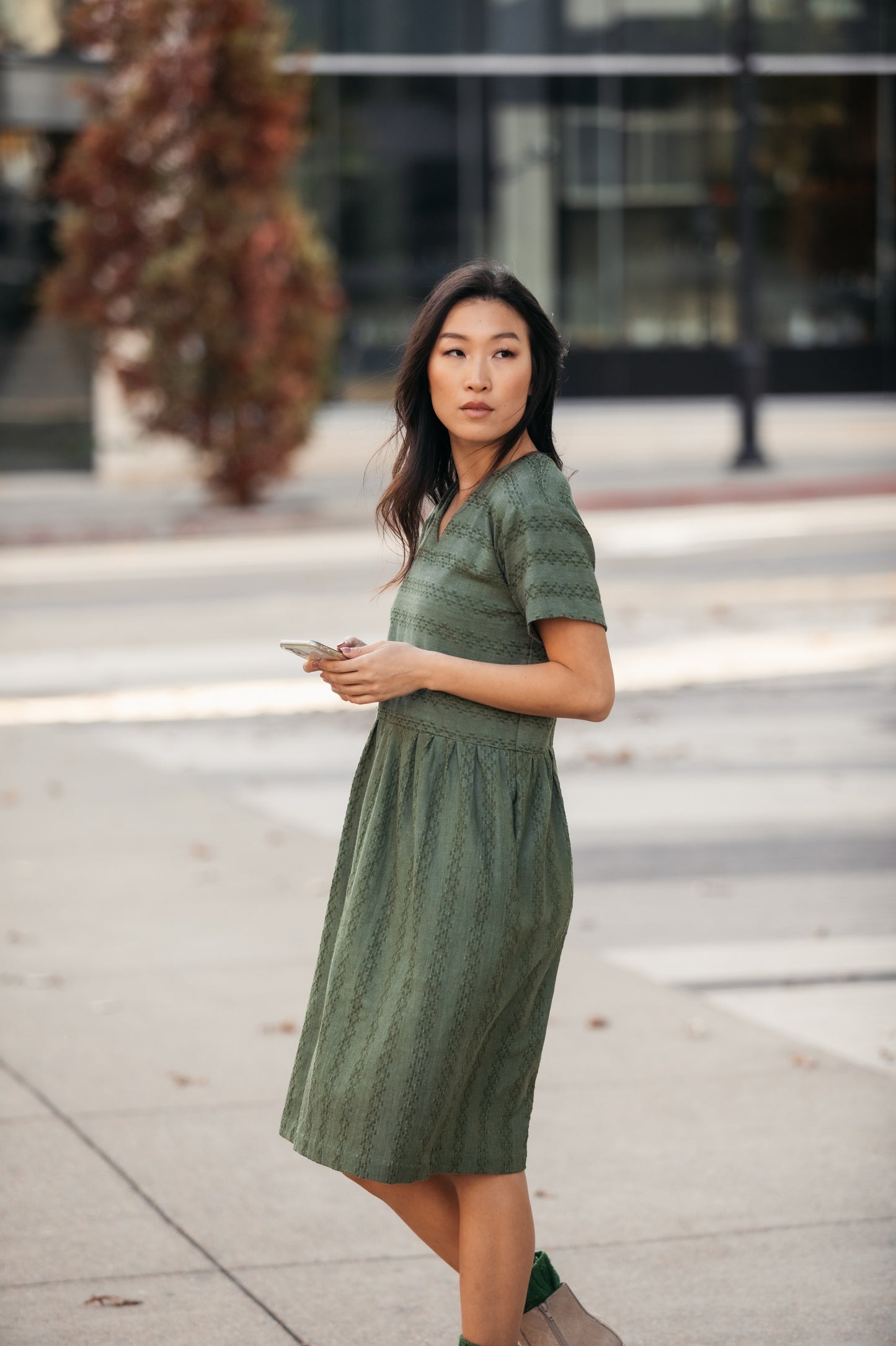 Eloise Handwoven Cotton Dress Made to Order