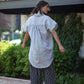 Paige Handwoven Cotton Relaxed Shirt Dress Made to Order