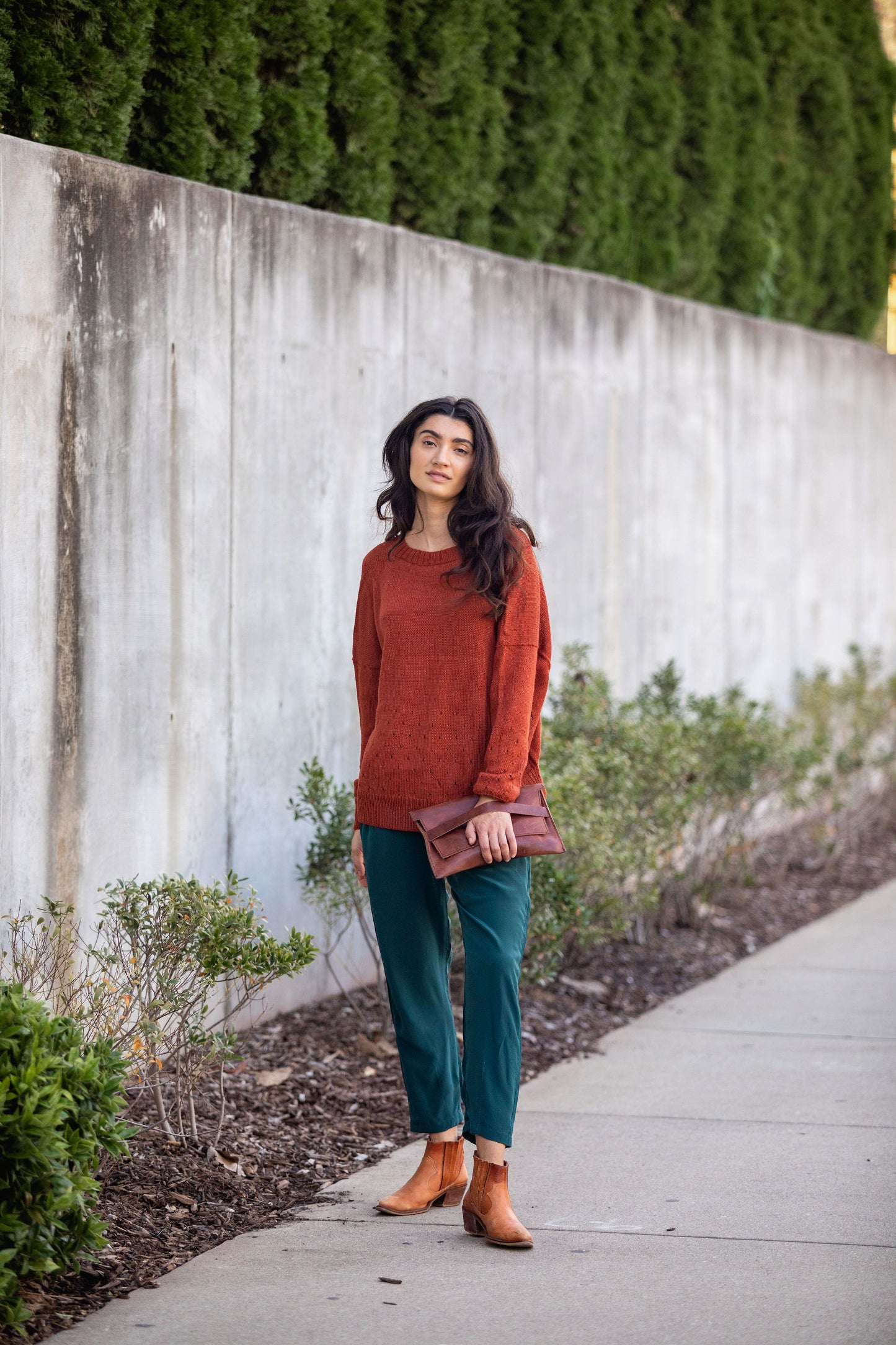 Baby Alpaca Pullover Sweater in Teal Made to Order