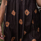 Silk Faro Dress in Brown Made to Order