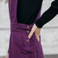 Dilsi Handwoven Cotton Overalls in Mauve and Dust Stripe Made to Order