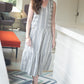 Handwoven Bina Dress in Silver Handwoven Cotton