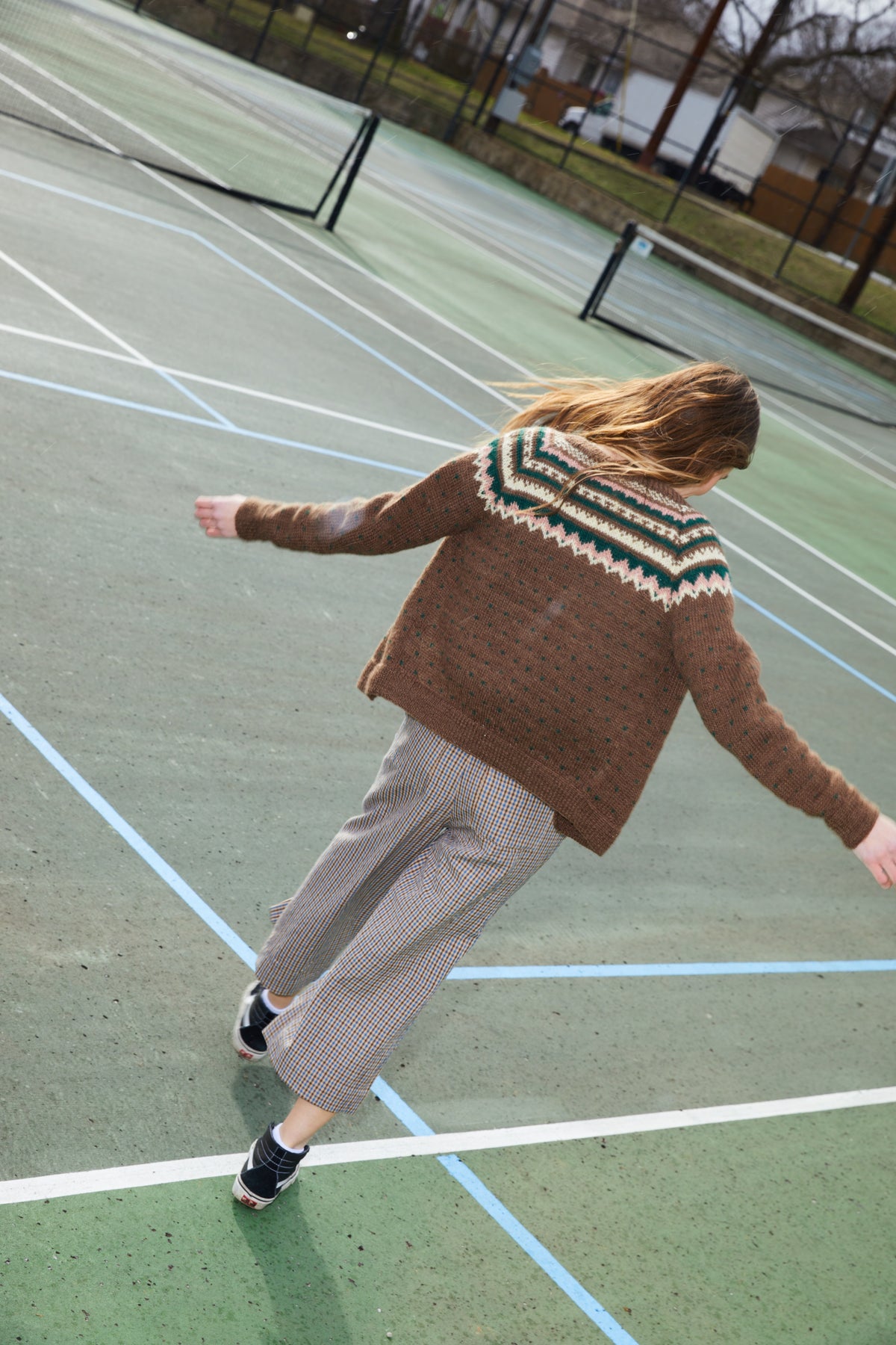 Dilsi Handwoven Cotton Overalls in Brown and Blue Plaid Made to Order
