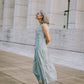 Handwoven Bina Dress in Silver Handwoven Cotton